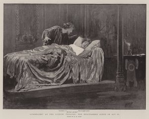 Cymbeline at the Lyceum Theatre, the Bedchamber Scene in Act II by Henry Marriott Paget